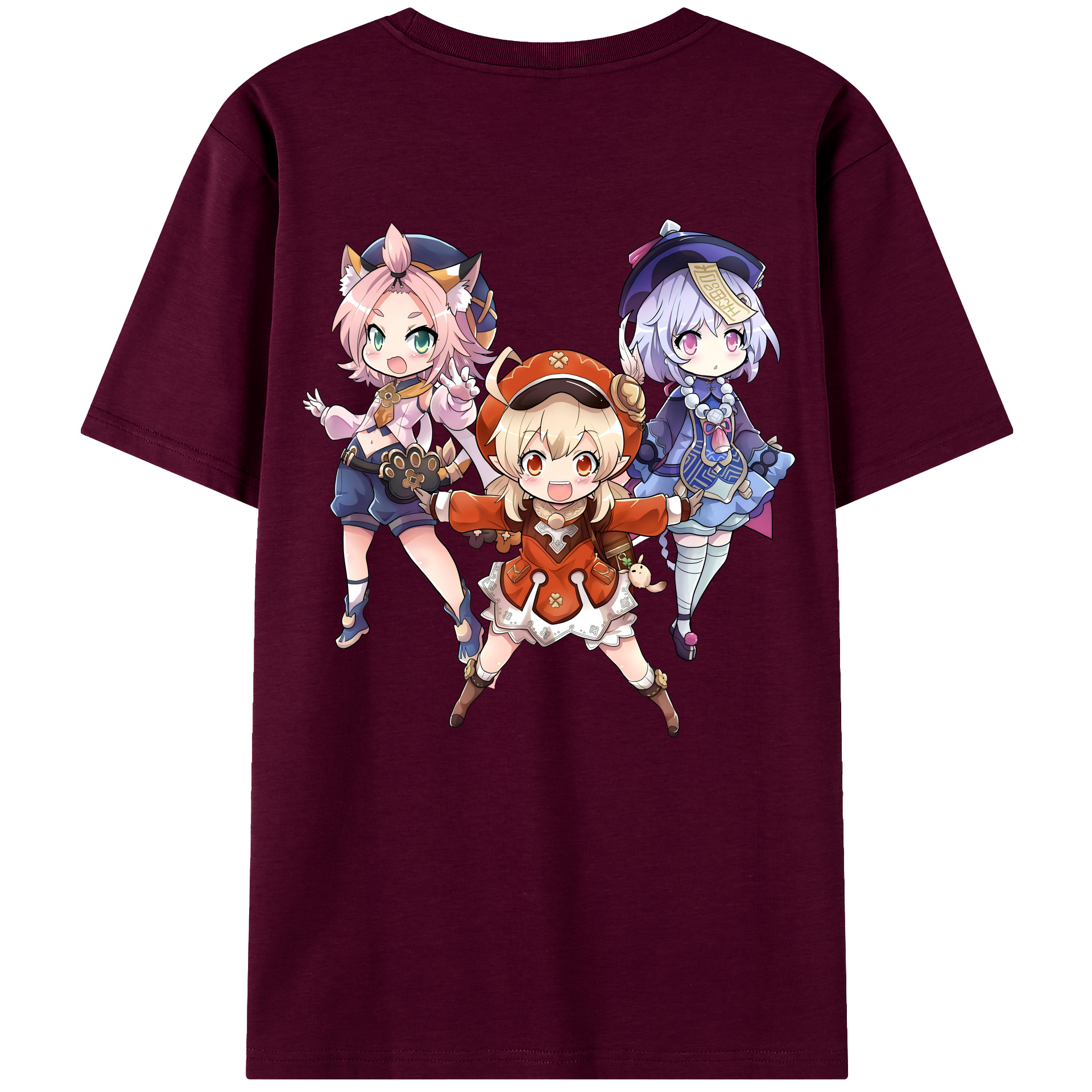 げんし神 七七 なな  genshin Nana レディース半袖Tシャツ(バックプリント)
